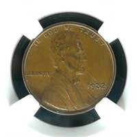 1932 PENNY 1C MS63BN NGC