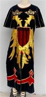 Medieval Times Used Black, Red, and Gold Tabard