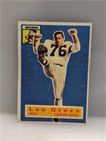 1956 Topps #9 Lou Groza "HOF Cleveland Browns"