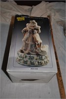 Victorian Santa Musical Figurine