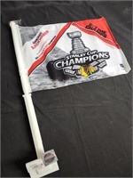 Chicago Blackhawks Car Window Flag NHL Memorbila