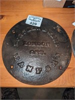 Cast Wortman & Ward Builder plate