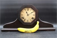 Antique Gilbert Wood Mantel Clock