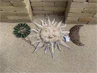 Sun & Moon Outdoor Decor & Dragonfly Whirly-gig