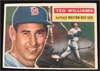 1956 Topps #5 Ted Williams HOF Yellow Line Variati