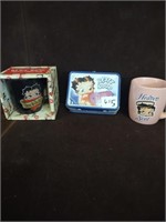 Betty Boop (2) Mini Mugs & Collector's Tin