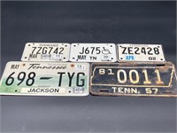 Tennessee Car & Motorcycles License Plates