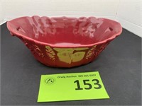 Abingdon Pottery Red Bowl