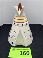 Abingdon Pottery Teepee Cookie Jar 665