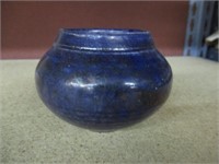 Dark blue Ceramic Stoneware small vase