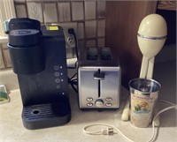 Keurig, Hamilton Beach drink mixer, toaster