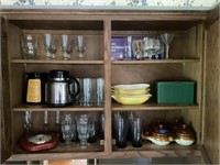 Contents of upper kitchen cabinet