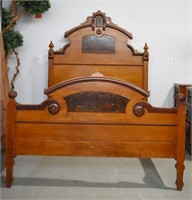 Antique Victorian Eastlake Double Bed