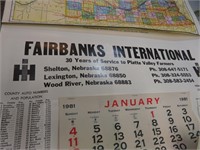 1982 Fairbanks International IH Calendar -Nebraska