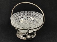 c.1885 Pairpoint Silverplate Basket Stand