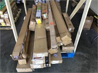 Pallet of non-matching mixed blinds. See photos