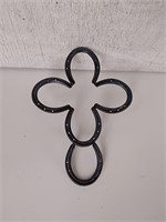 Decorative horseshoes cross