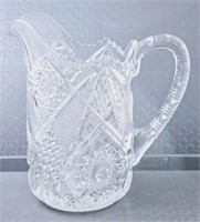 Antique Pressed Glass Pitcher