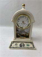 Sweet Heart Cottage Clock 8 1/2" Tall 5 1/2" Wide