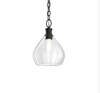 Kichler Merriam 8in 1-light black farmhouse