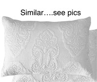 TAHARI EMBROIDERED PILLOW COVER