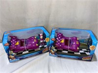 MICKEY ROADSTER RACER MINNIE CARS/3QTY MISSING