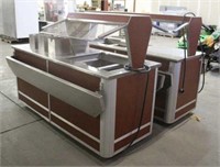 (2) Serving Line Carts, Approx 77"x31"x54"