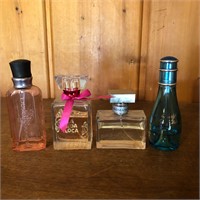Lot of 4 Used Mixed Perfume