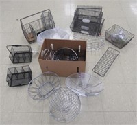 Assortment of wire displays/servings.