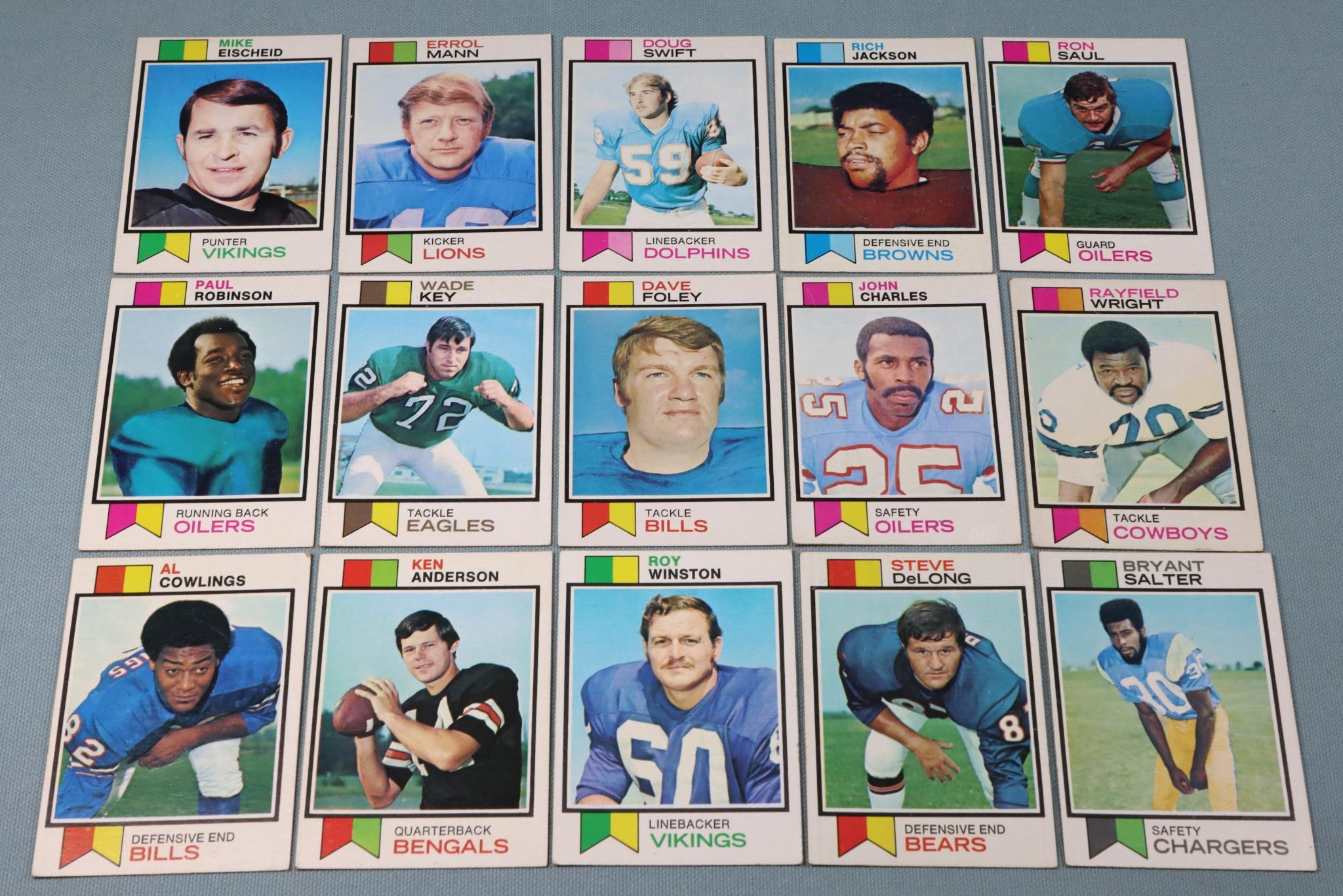 (40) 1973 Topps Football Cards