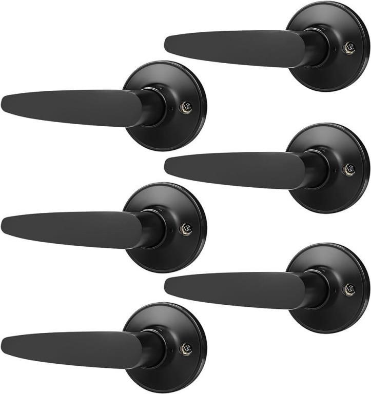 6PACK Dummy Wave Door Handle Lever Set