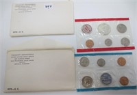 2 - 1970 Uncirculated P&D coin sets