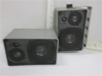 7x4.5"metal box speakers, w/ brackets