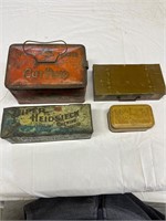 4 nice chewing tobacco tins.