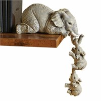 YWHWLX 3Pcs Set Elephant Shelf Sitter, Mother Elep