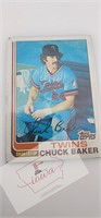 Chuck Baker Topps 1992 Auto Card # 253