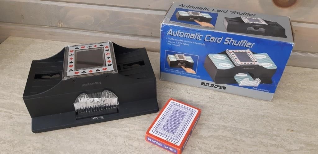 Card Shuffler new in box with playing card deck