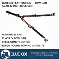Blue Ox Avail Tow Bar - Receiver (MIssing cables)