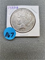 1922d Peace dollar.  Buyer must confirm all curren