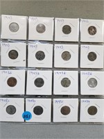 Steel pennies; 8- 1943, 4- 1943d, 4- 1943s. Buyer