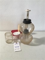 Glass Coffee Pot and Coffee Jar w/out lid