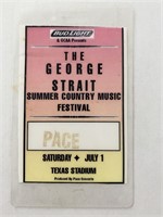 George Strait Backstage Pass