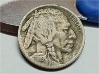 OF) better date 1919 D Buffalo nickel