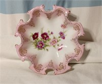 Vintage pink bowl plate