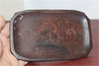 A Carved Small Wood Tray