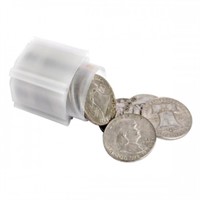 Roll of 20 Franklin Half Dollars-90% Silver
