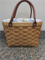 Longaberger Basket Purse with Liner and Protector