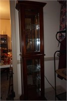 Lighted Two Door Curio Cabinet