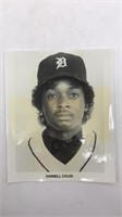 Darnell Coles Detroit Tigers Unauthenticated Signd