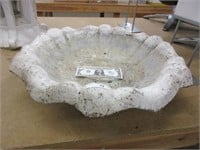 Cement bird bath 20 inch diameter-no pedestal